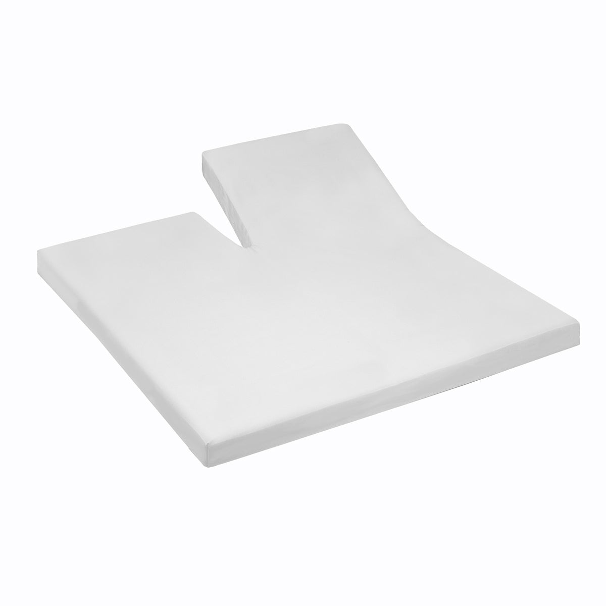 Topper hoeslaken enkele split jersey wit