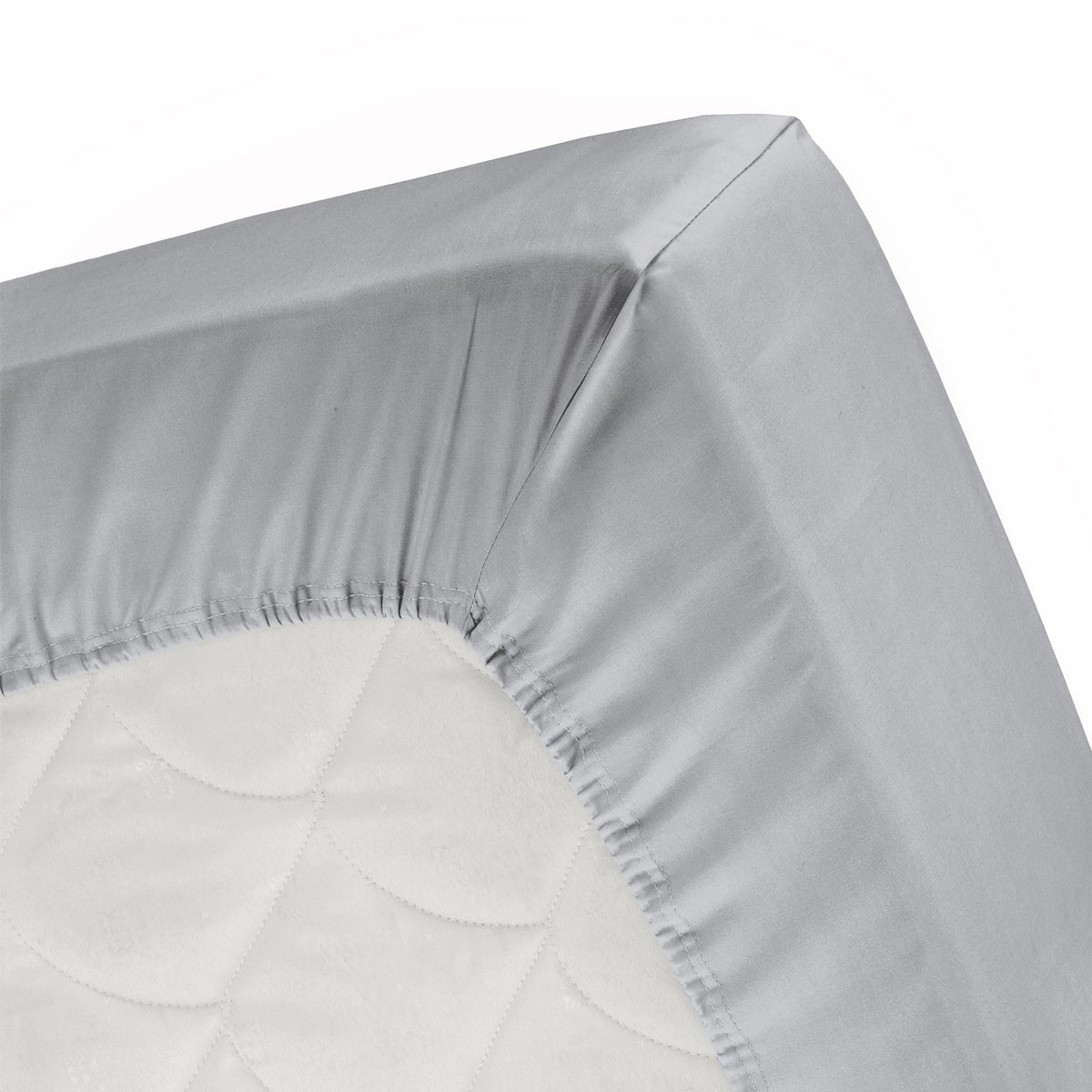 Topper hoeslaken jersey lichtgrijs