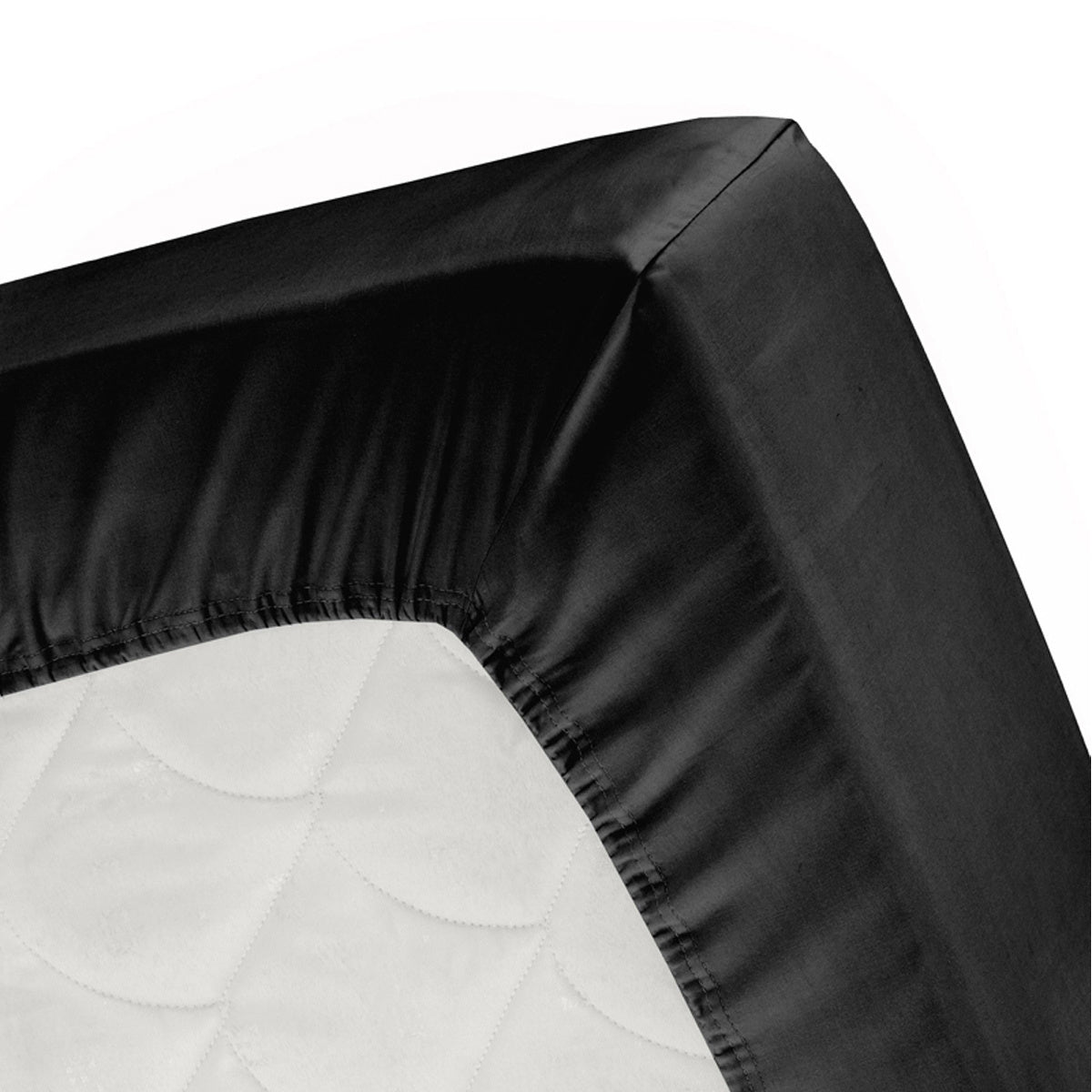 Topper hoeslaken jersey zwart