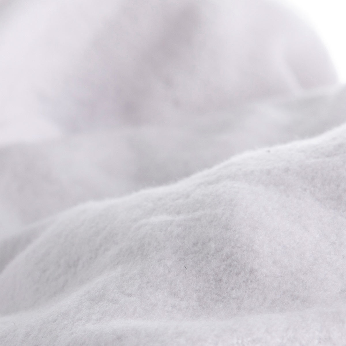 Kussensloop molton met rits wit