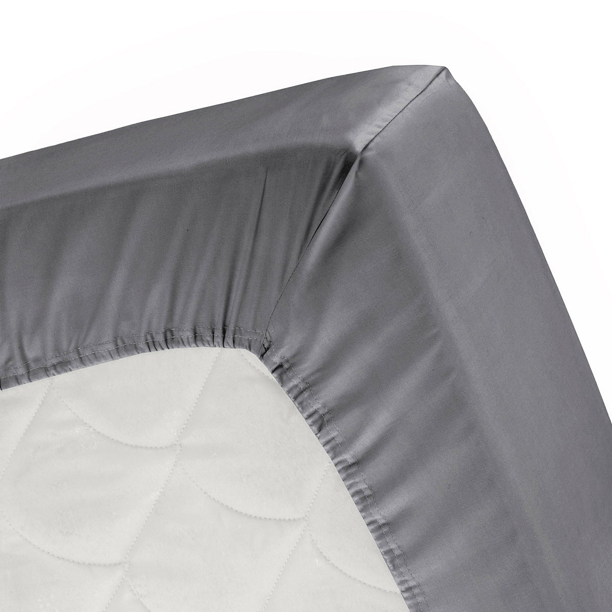 Fitted sheet flannel light anthracite