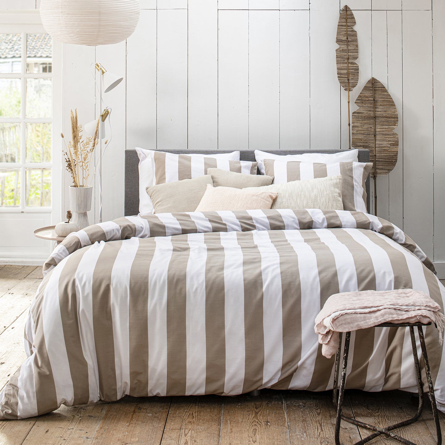 Jacky dekbedovertrek katoen natural