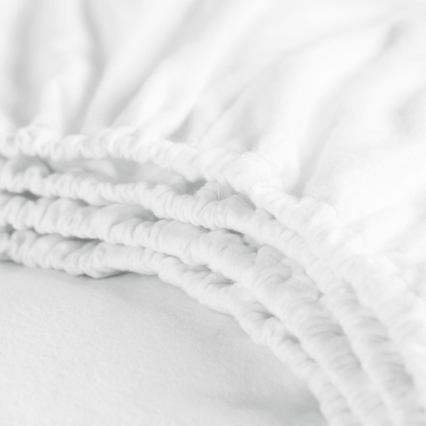 Topper hoeslaken premium molton dubbele split wit