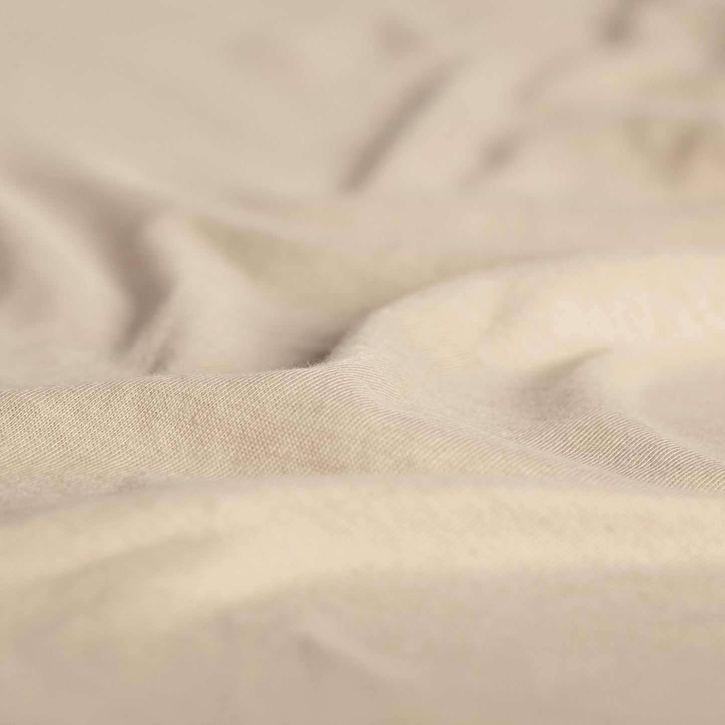 Topper hoeslaken jersey licht zand