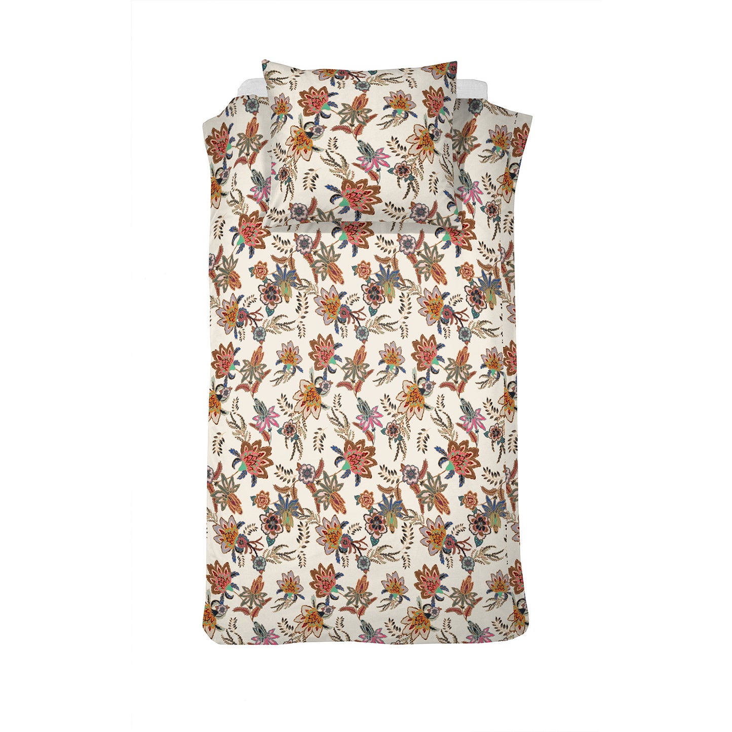 Nomade dekbedovertrek katoen multi