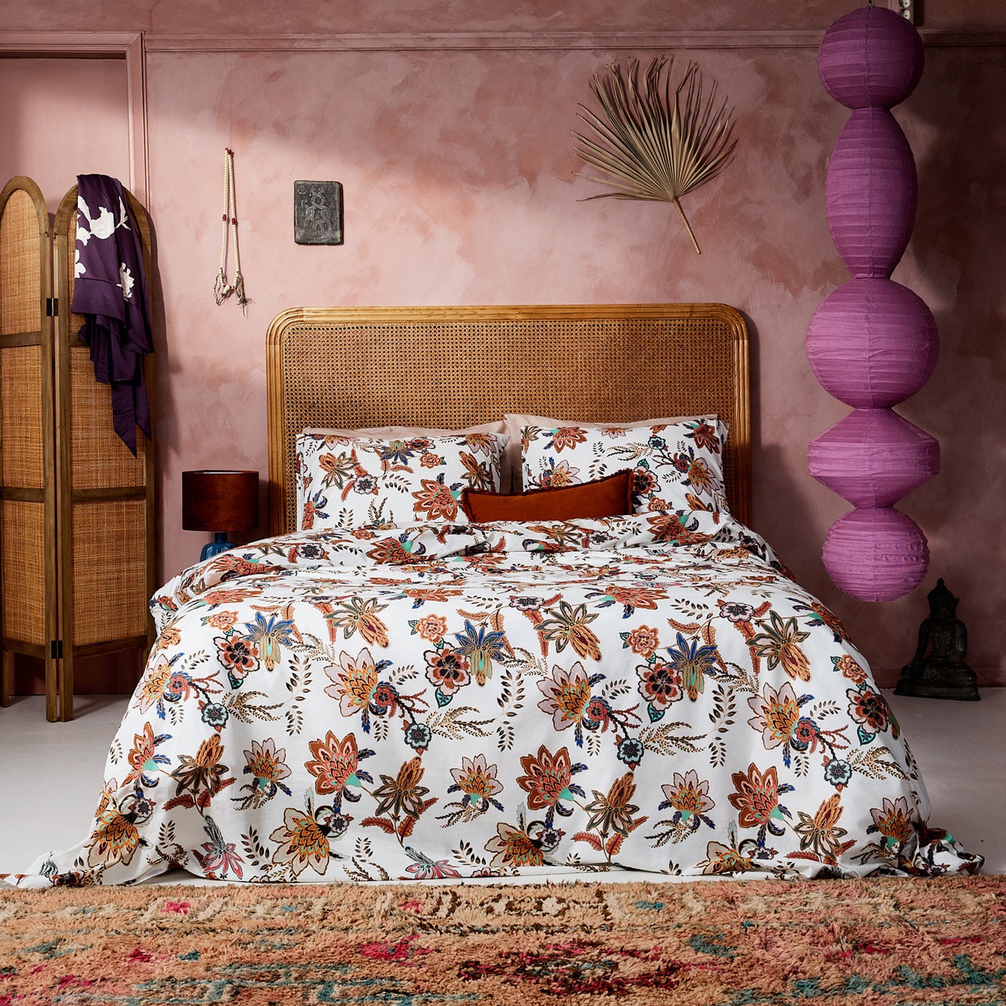 Nomade dekbedovertrek katoen multi