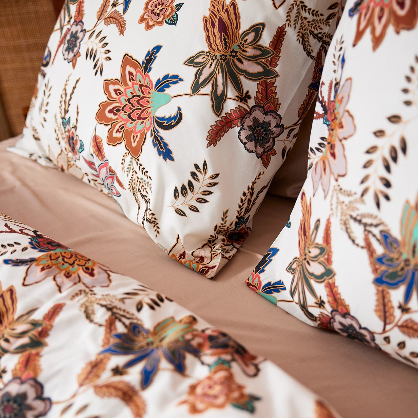 Nomade dekbedovertrek katoen multi