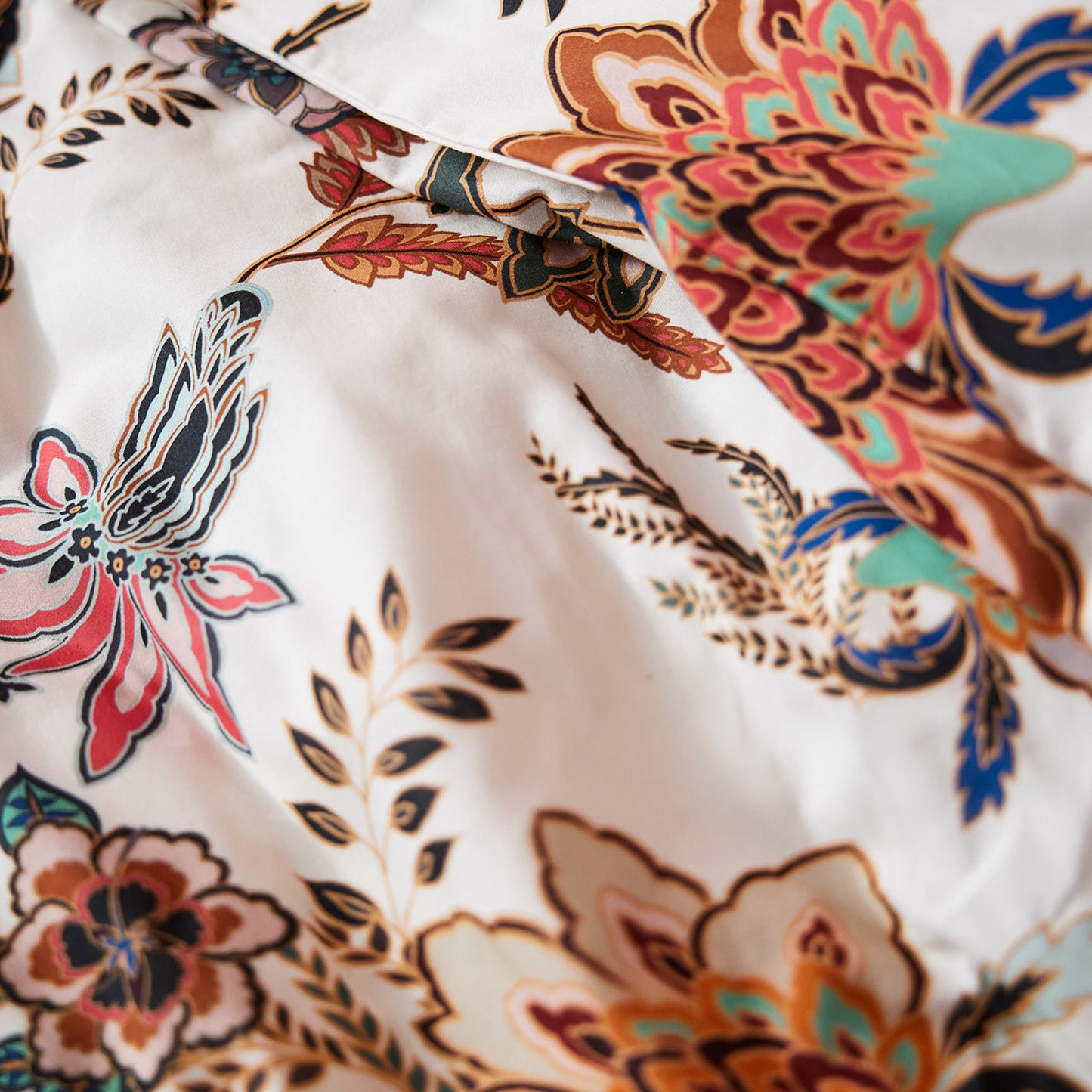 Nomade dekbedovertrek katoen multi