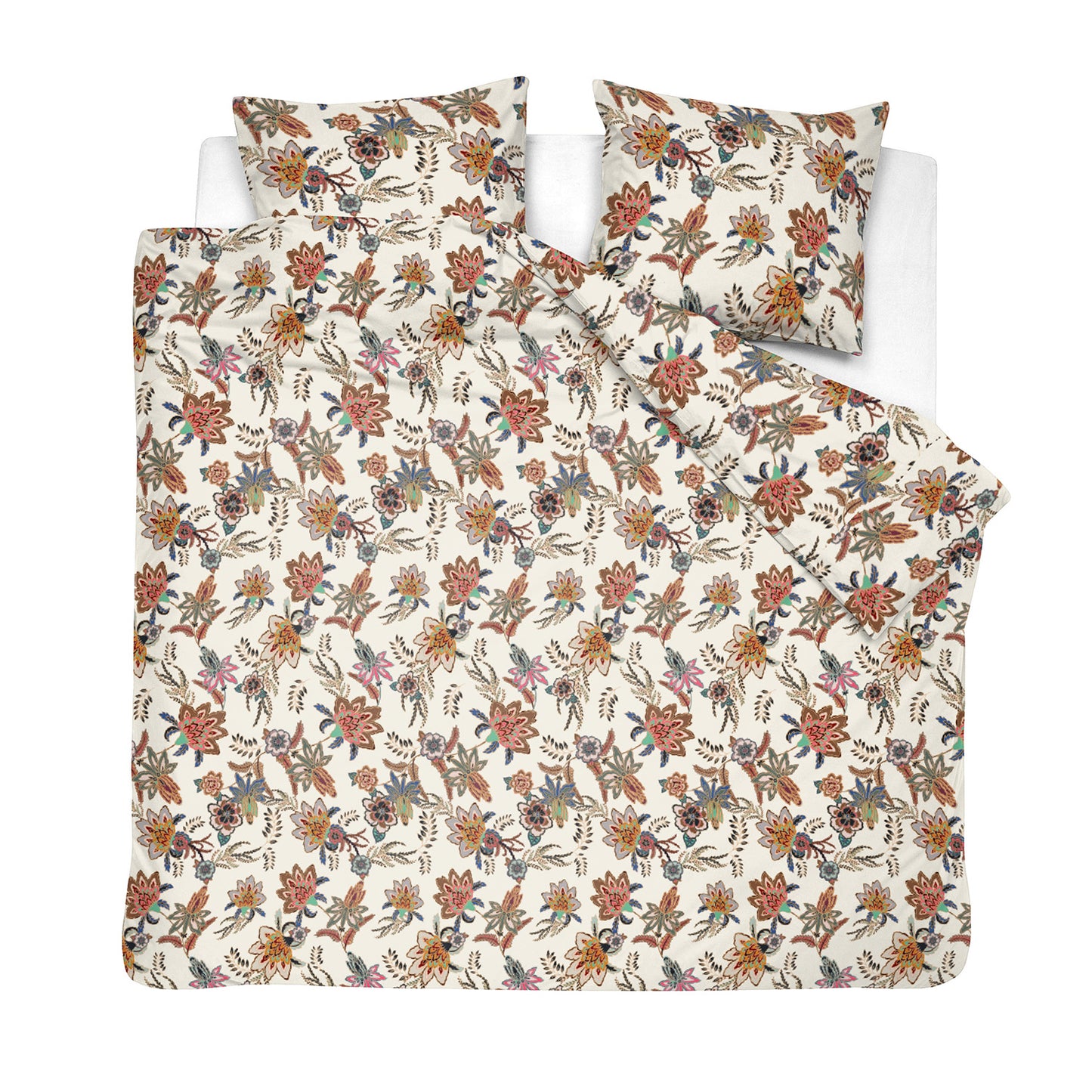 Nomade dekbedovertrek katoen multi