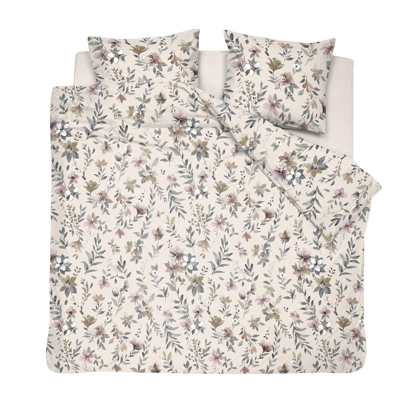 Botanica dekbedovertrekset flanel beige