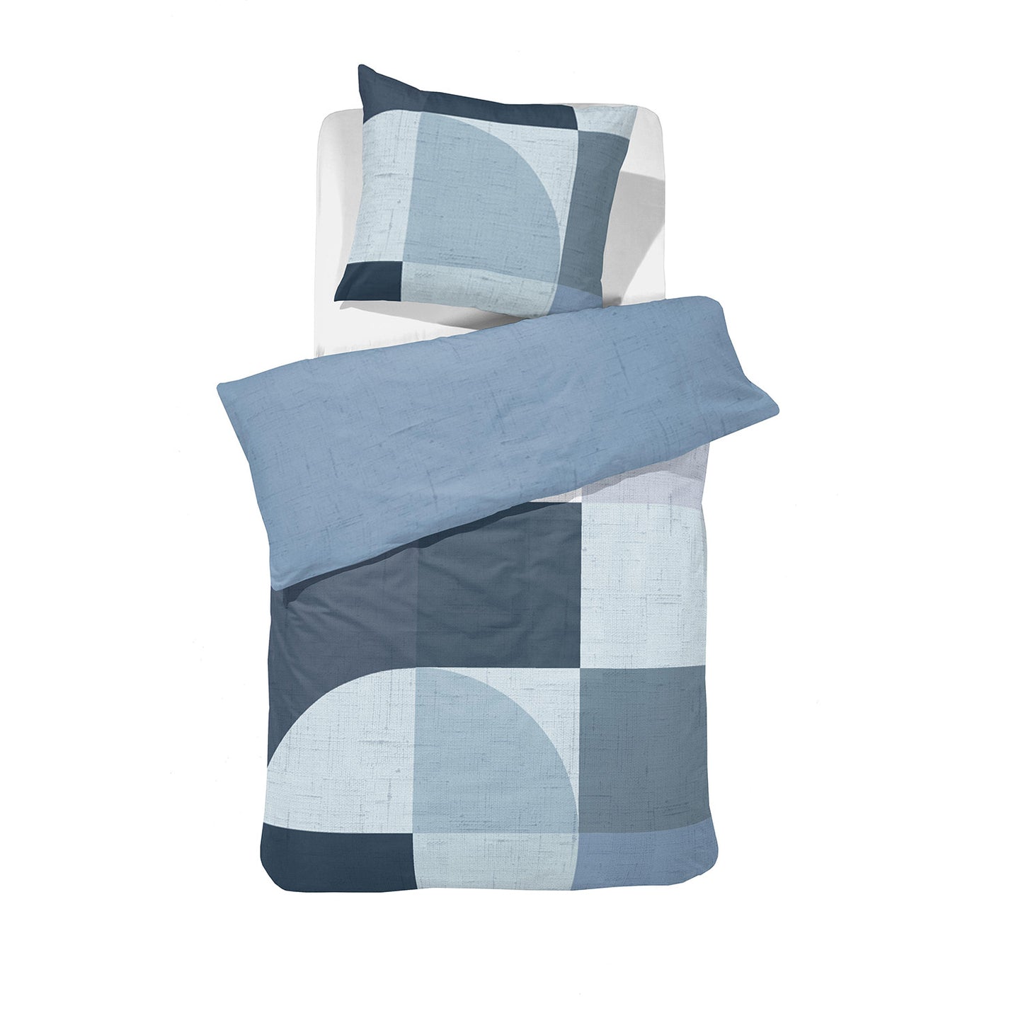 Rune dekbedovertrekset katoen blauw