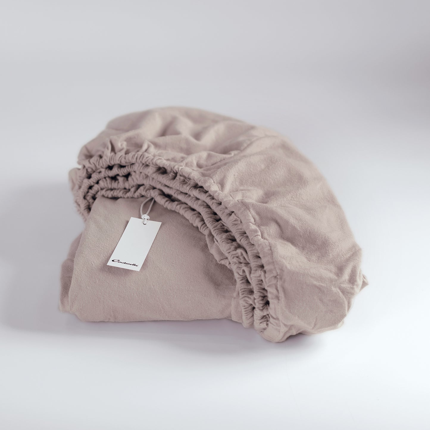 Hoeslaken flanel taupe