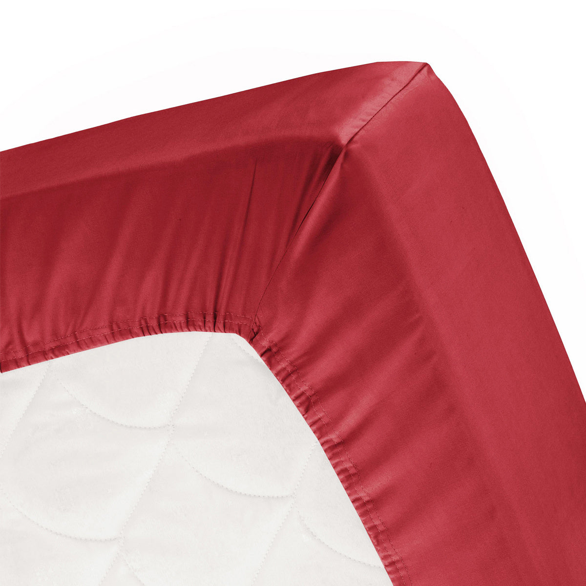 Topper hoeslaken jersey rood