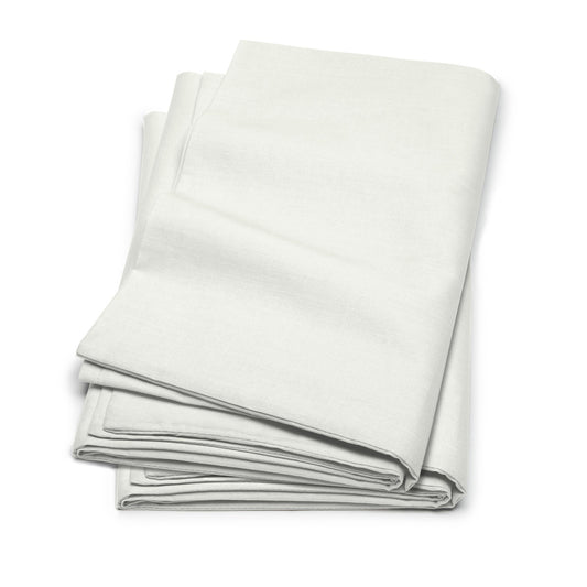 Weekend kussensloopset katoen met rits ivoor 40x80