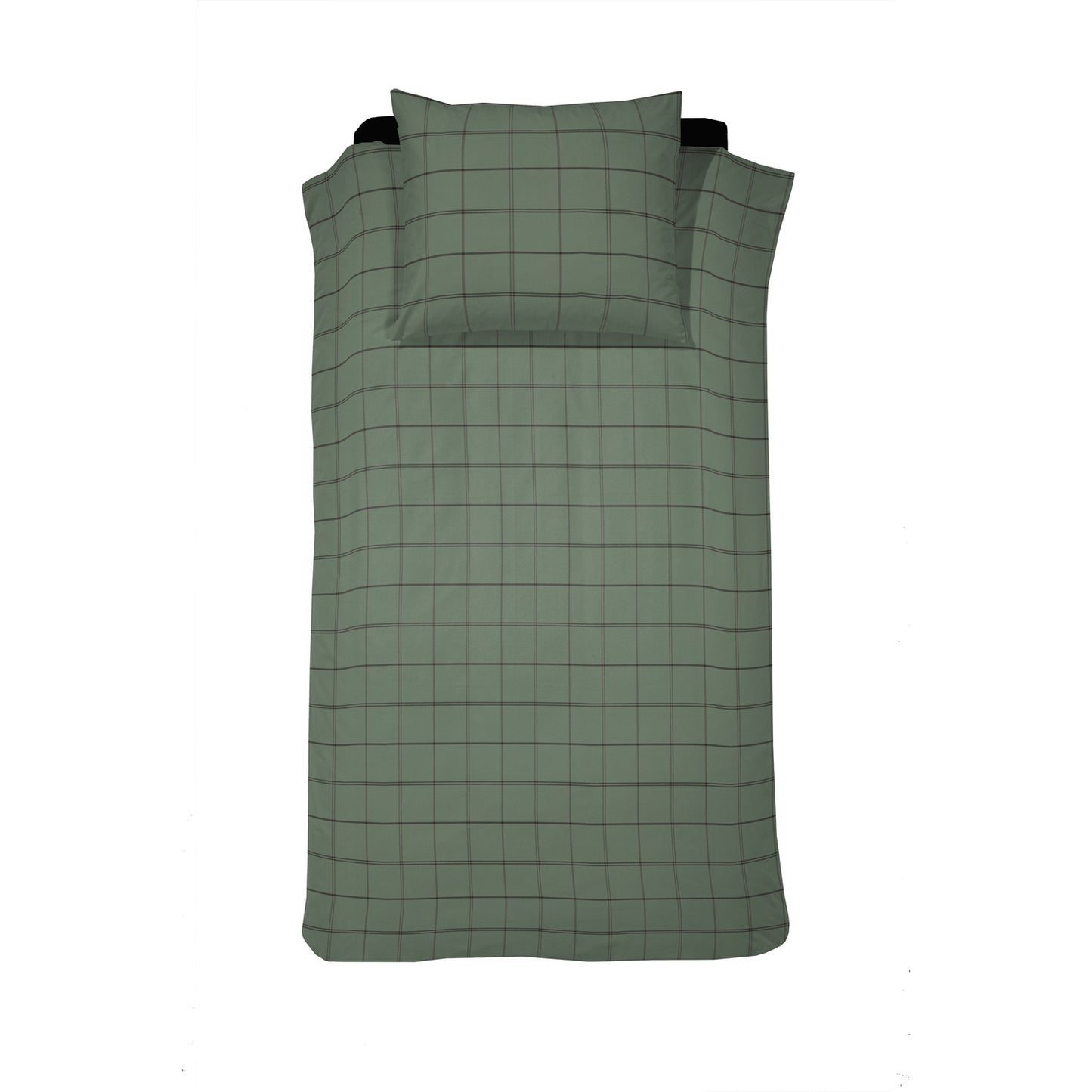 Kody dekbedovertrek flanel groen