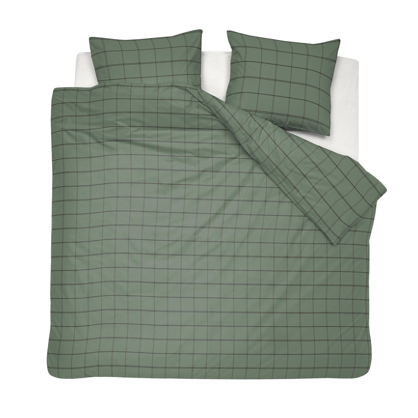 Kody dekbedovertrek flanel groen