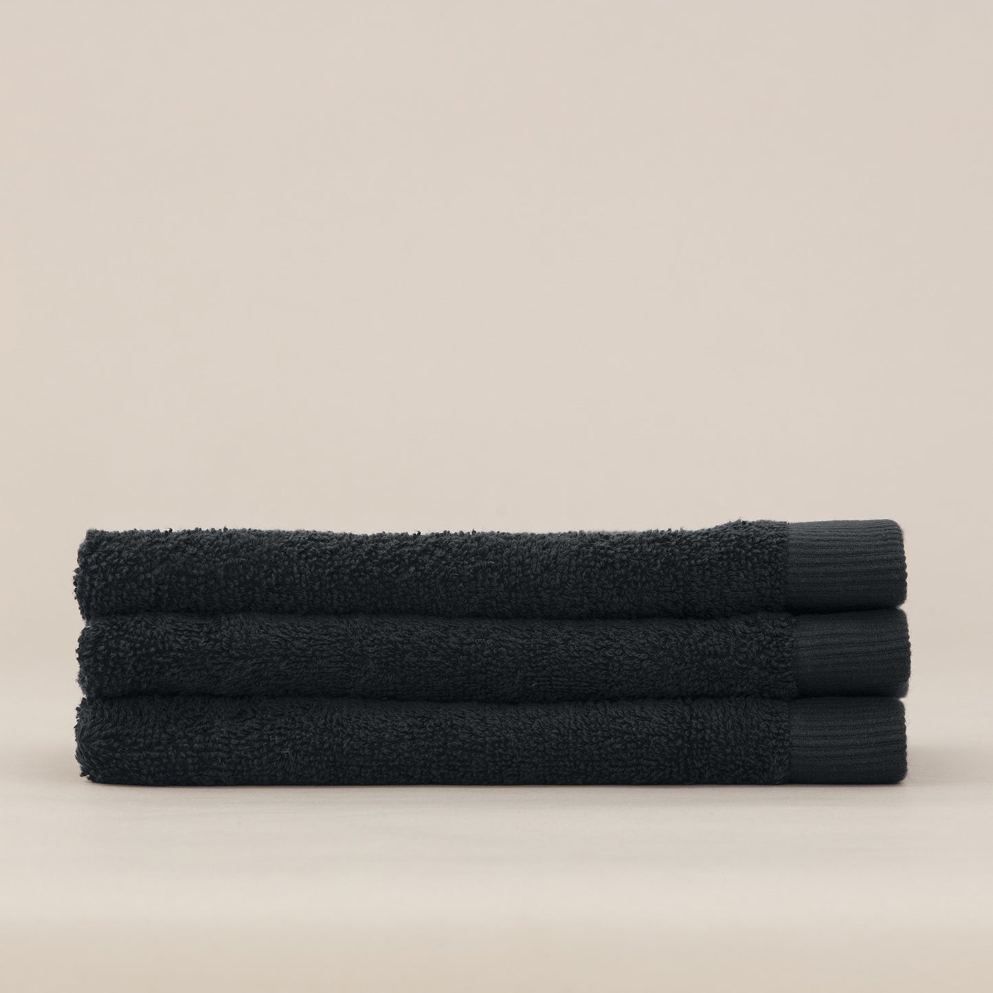 Weekend gastendoek zwart (3 stuks)