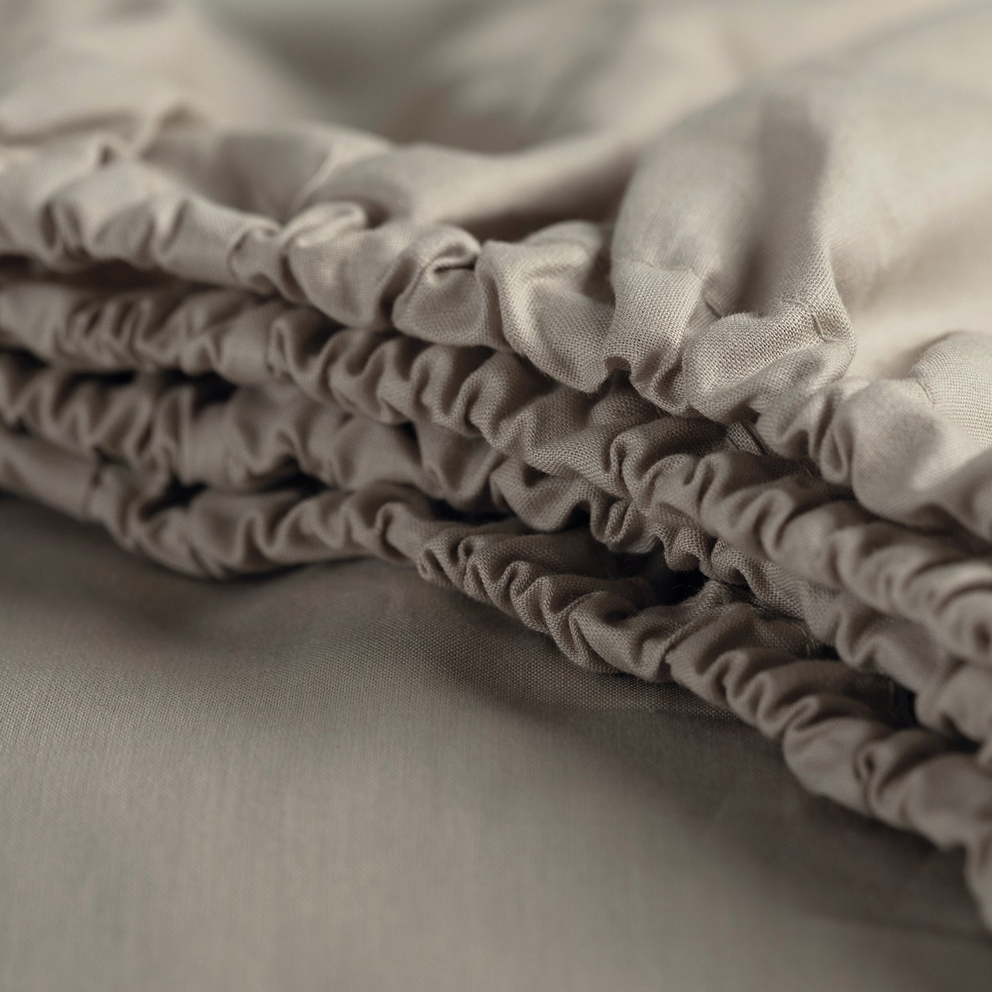 Weekend hoeslaken katoen taupe