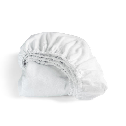 Hoeslaken premium molton hoge hoek wit