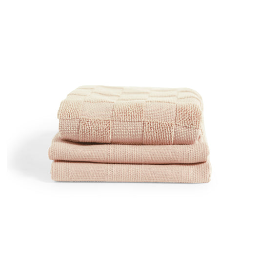 Checkmaid set roze - 1 keukendoek en 2 theedoeken