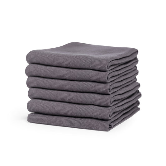 Checkmaid theedoek antraciet - 6 stuks
