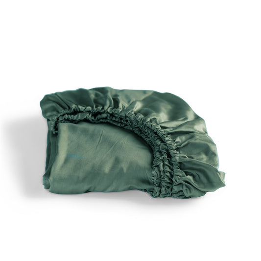 Sundays hoeslaken katoen-satijn groen