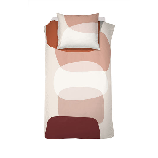 Kiezel dekbedovertrekset flanel naturel