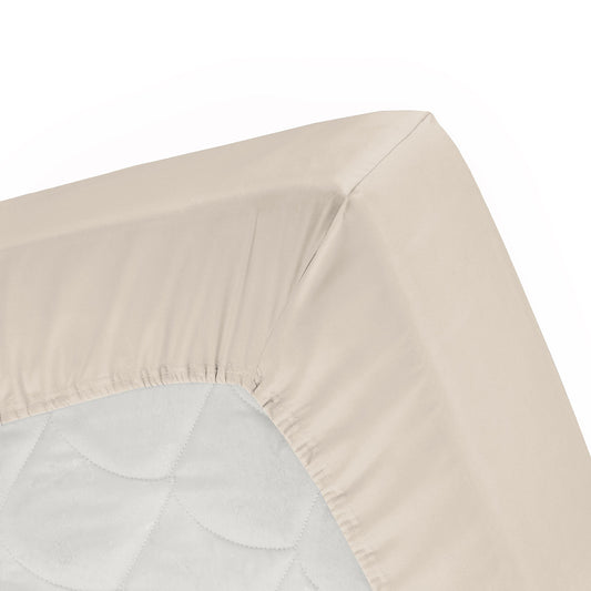 Hoeslaken flanel light sand