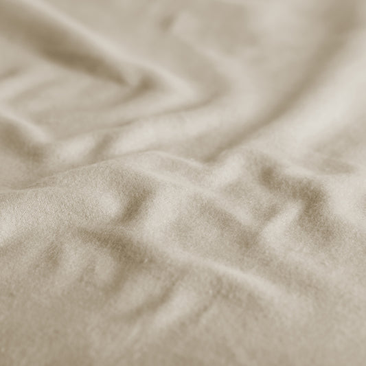 Kussensloopset flanel light sand