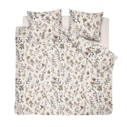 Botanica dekbedovertrekset flanel beige