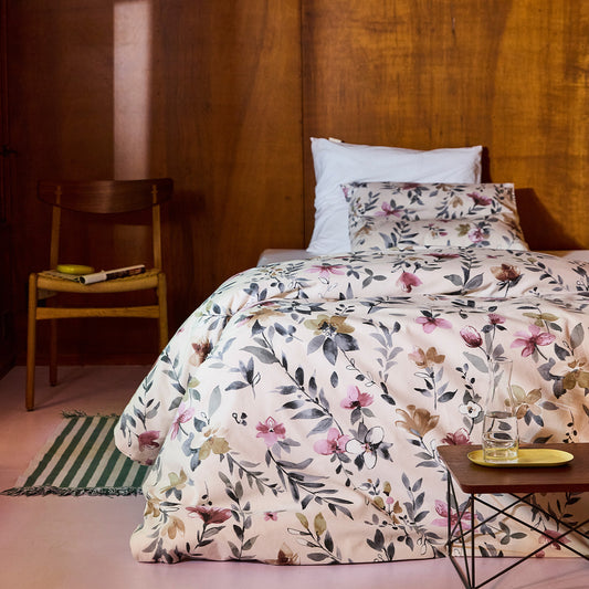 Botanica dekbedovertrekset flanel beige