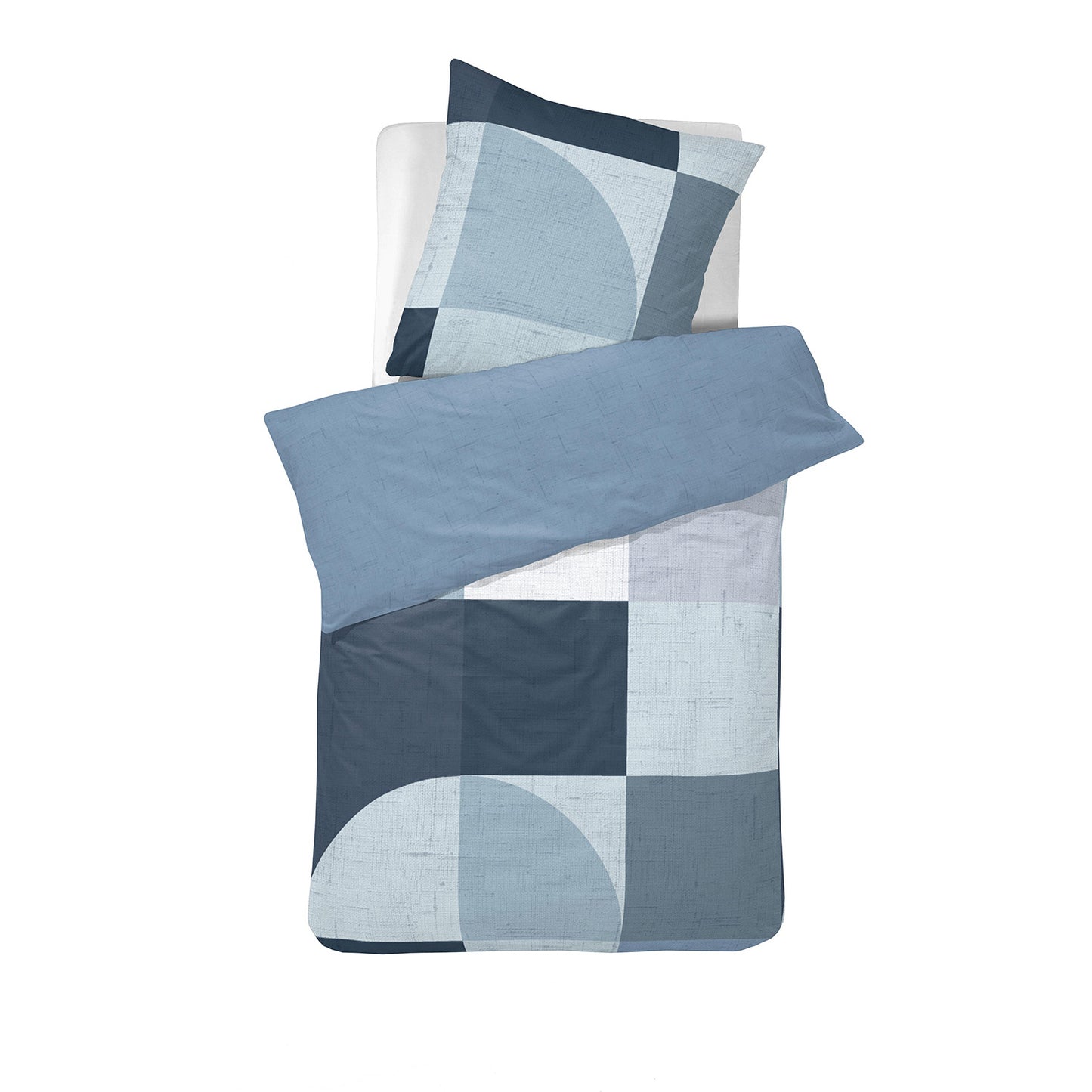 Rune dekbedovertrekset katoen blauw