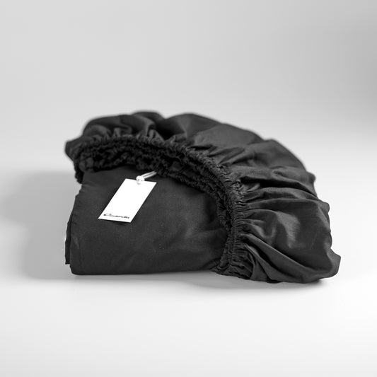 Weekend hoeslaken katoen zwart