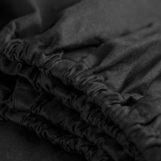 Weekend hoeslaken hoge hoek katoen zwart