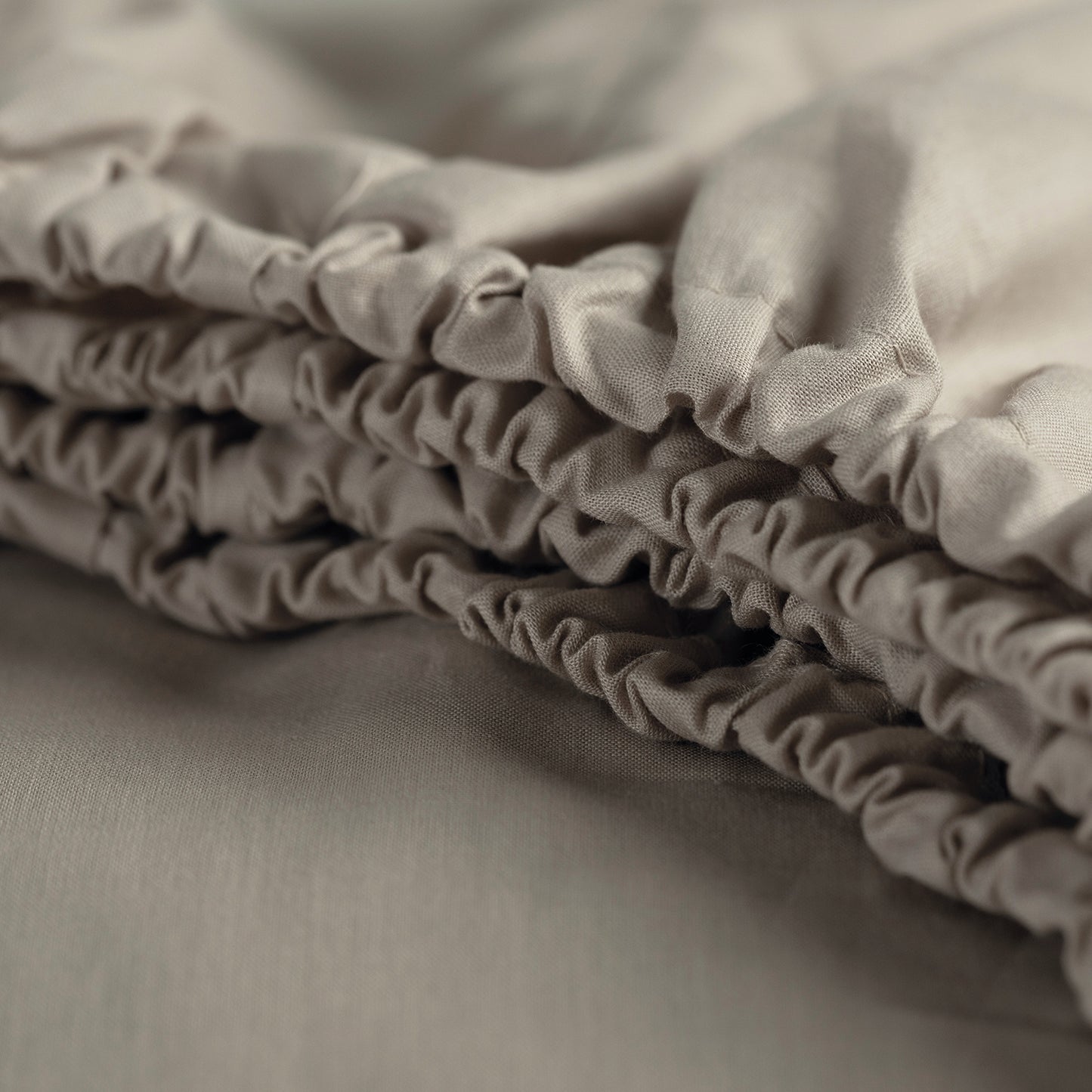 Weekend hoeslaken katoen taupe