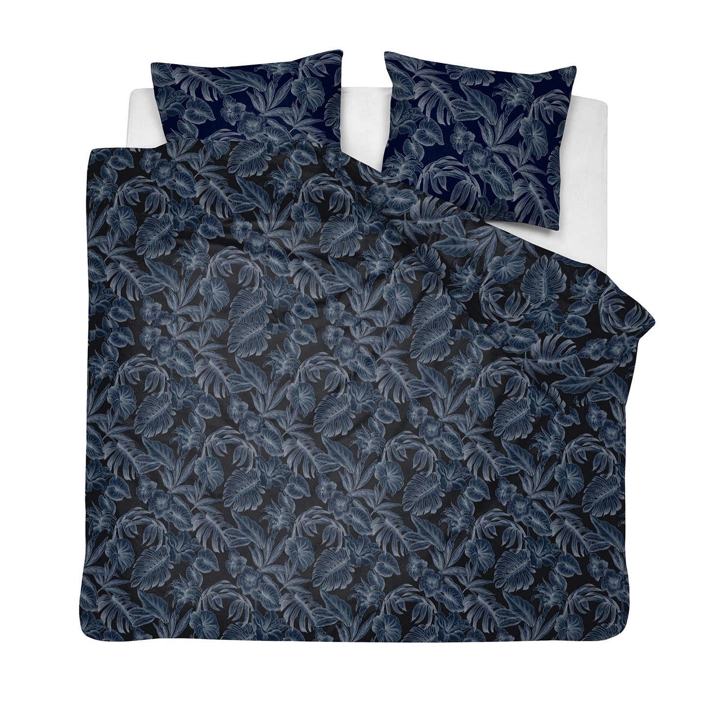 Pacova dekbedovertrek katoen indigo