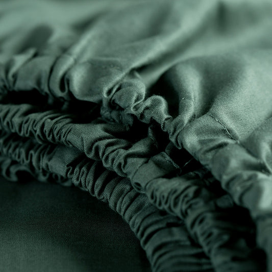 Weekend hoeslaken hoge hoek katoen groen