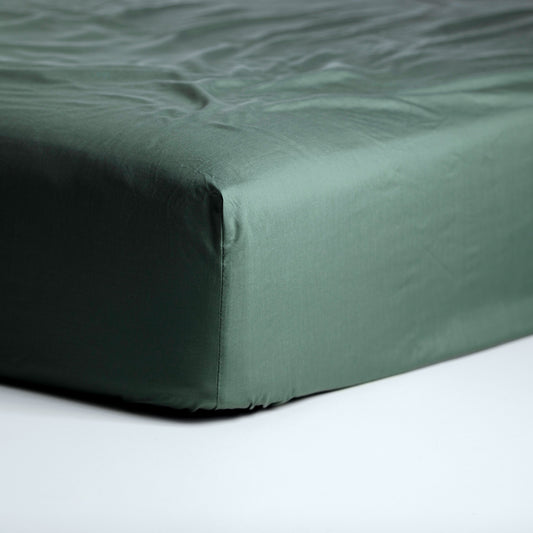 Weekend hoeslaken hoge hoek katoen groen