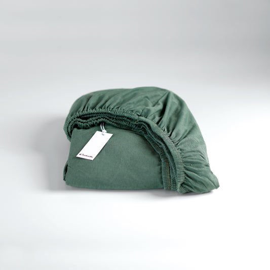 Hoeslaken jersey groen