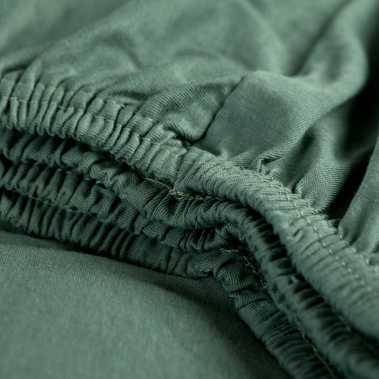 Hoeslaken jersey groen