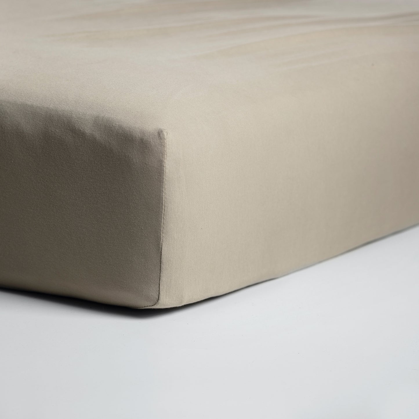 Hoeslaken jersey taupe